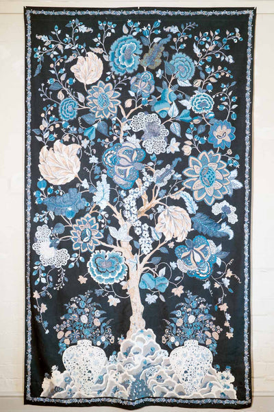 Blue Tree of Life Curtain 