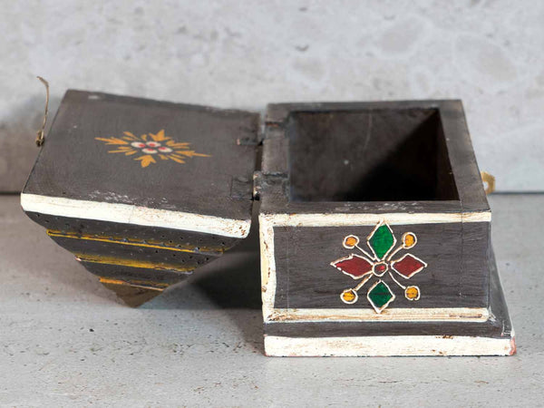 Painted & Inlaid Double Pyramid Box