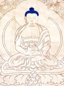Drawing of the Buddha at Samye