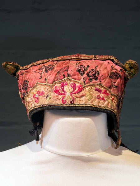 Embroidered Child's Hat from Northern Laos front