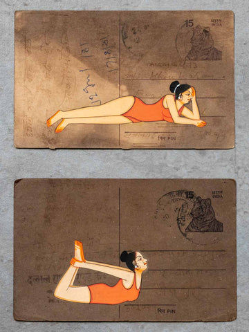 Indian Miniature Paintings of Yoga Positions