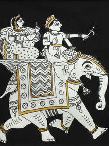 Indian Phad Painting | Elephant and Riders