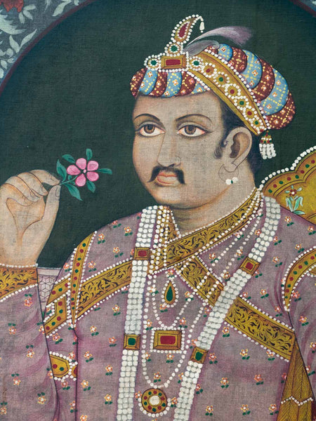 Large Framed Painting of a Maharajah