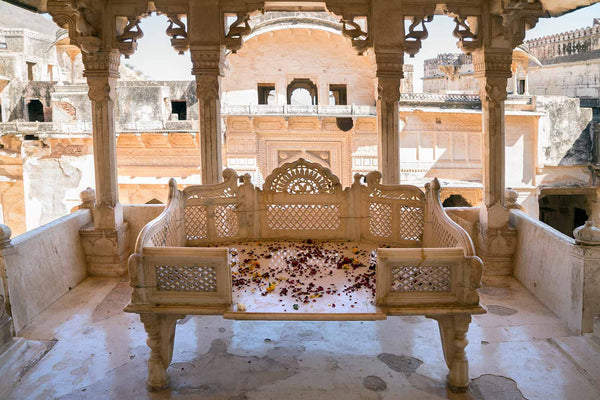 Marble Chaise, Bundi Palace | Photos of Rajasthan
