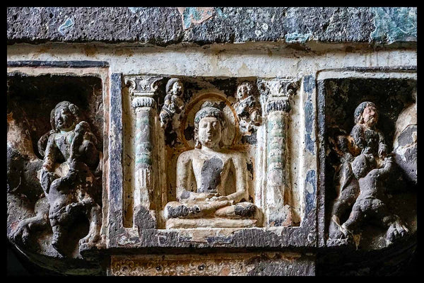 Meditating Buddha, Cave 19, Ajanta