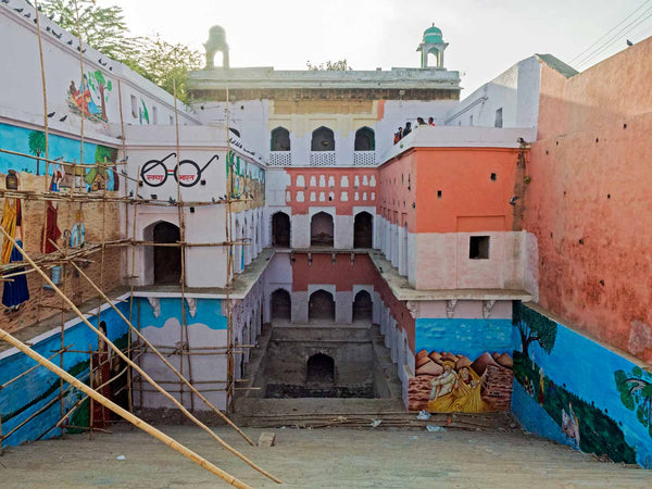 Overview view of Bani das ki Bawari Stepwell at Dausa, Rajasthan