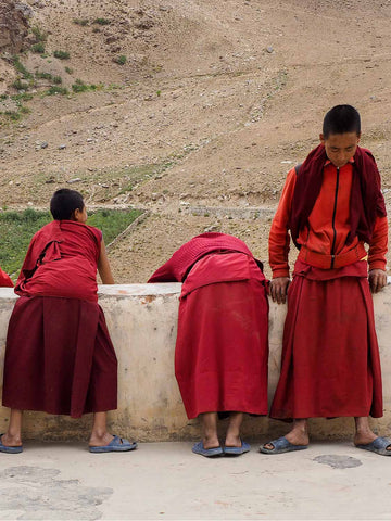 Young Monks Waiting for Prayers | Zanskar | Photos of Ladakh 1
