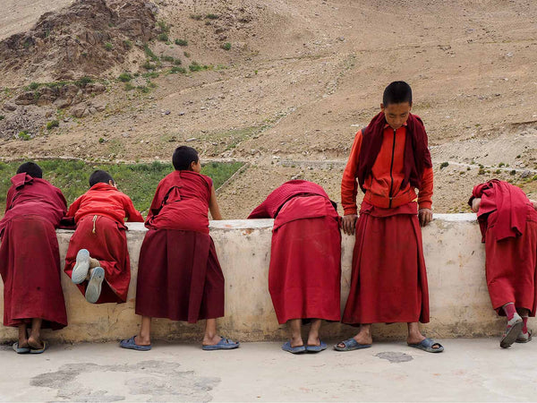 Young Monks Waiting for Prayers | Zanskar | Photos of Ladakh