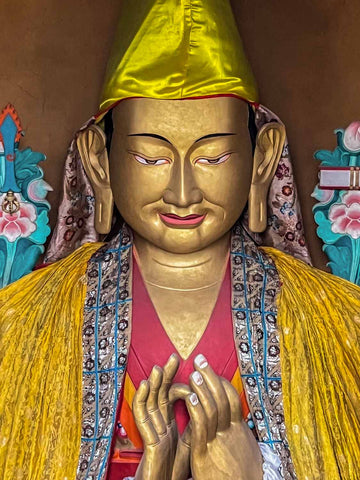 Photo of Tsongkapa Statue at sTongde monastery, Zanskar