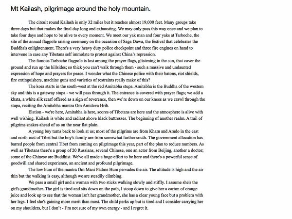 Pilgrimage around Mt Kailash