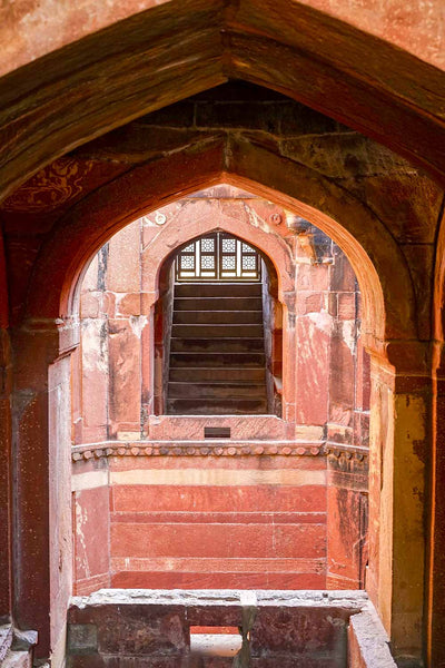 Red Arches of the Octagonal Stepwell, Fatepur Sikri