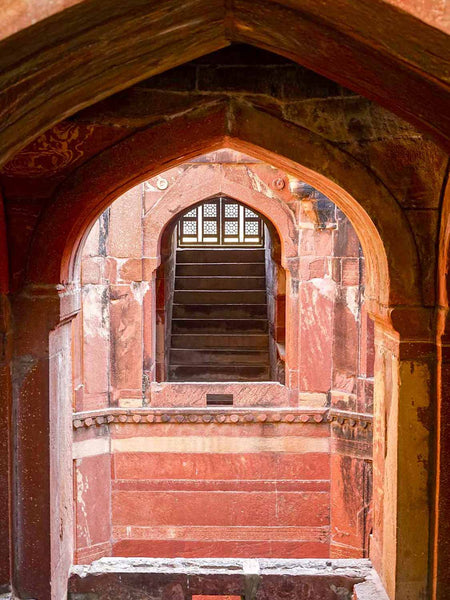 Red Arches of the Octagonal Stepwell, Fatepur Sikri
