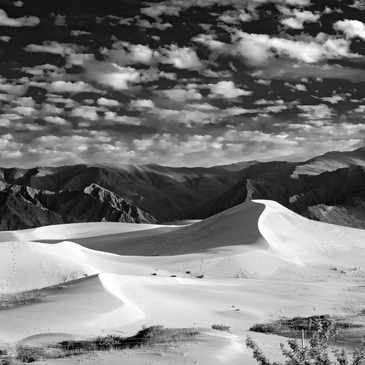 Sand Dunes & Dark Skies at Samye Photos of Tibet Silk Road Gallery