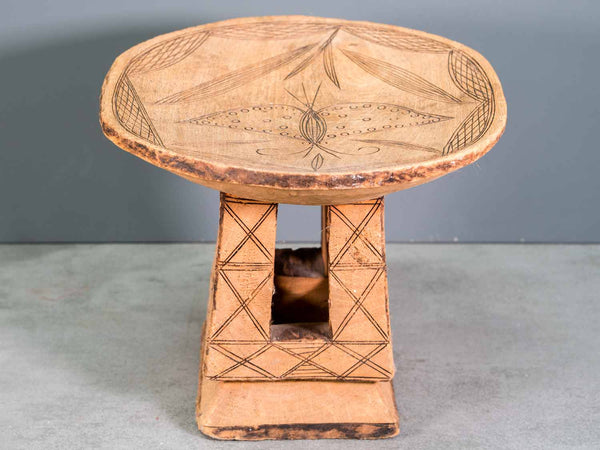 Small Wooden Stool from Ethiopia