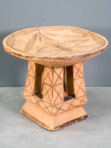Small Wooden Stool from Ethiopia