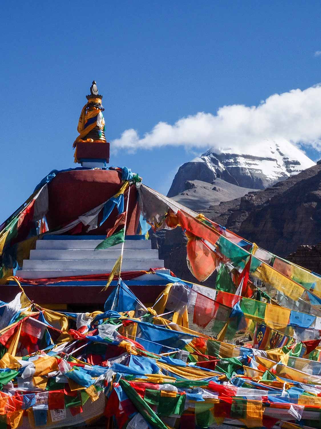 Amitabha Stupa and Mt Kailash | Photos of Tibet