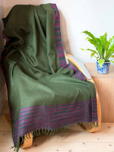 Thick Forest Green Reversible Blanket
