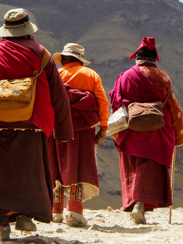 Three Old Monks at Mt Kailash 