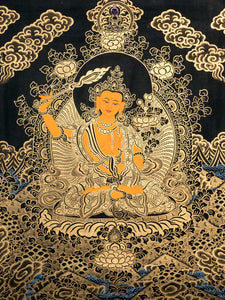 Tibetan Thangka Painting of Manjushri