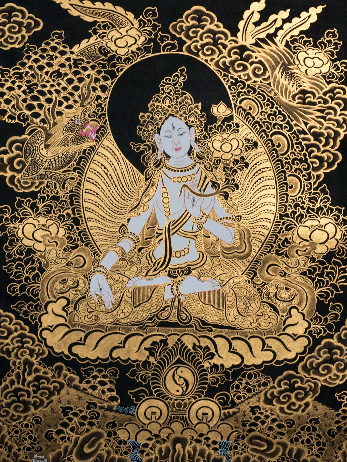 Tibetan Thangka Painting of White Tara