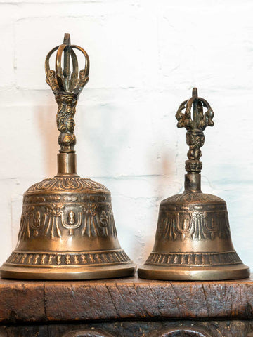 Tibetan Brass Vajra Bell