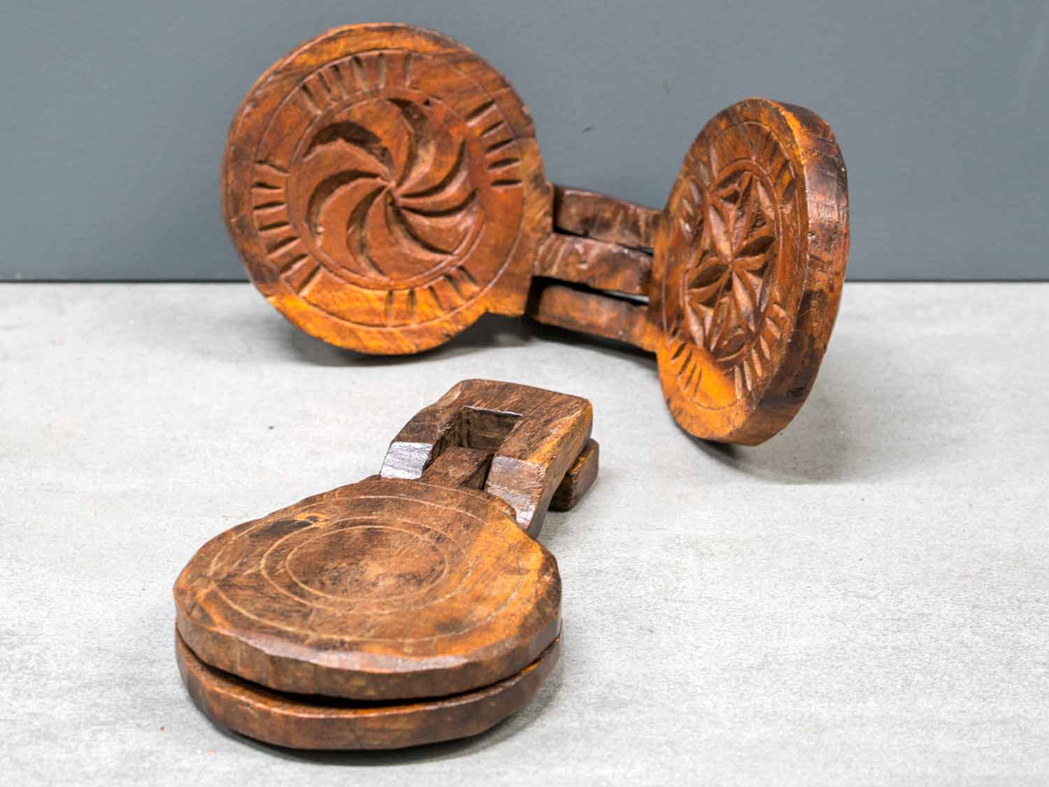 Carved Wooden Biscuit Molds Rajasthan Silk Road Gallery