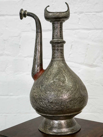 Vintage Repousse Long Necked Ewer