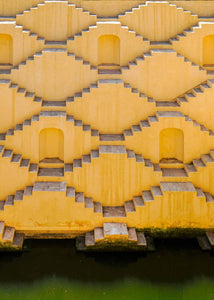 Yellow Steps, Green Water at Panna Meena Kund