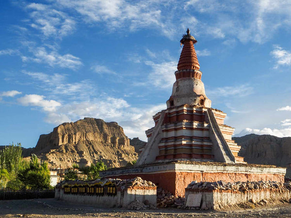 Photo of the Yeshe-O stupa, Tholing, Western Tibet