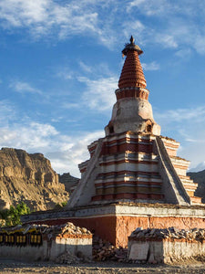 Photo of the Yeshe-O stupa, Tholing, Western Tibet detail