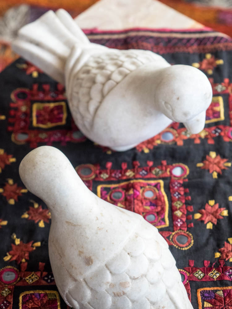 Carved Indian Marble Parrot