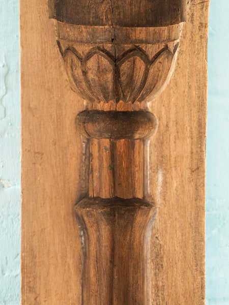 Carved Wooden Mold for an Ornate Column
