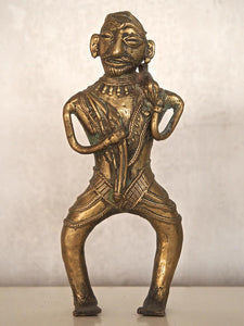 Brass Statue of a Hunter with Bow