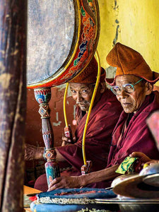 Musicians at Karsha Monastery in Zanskar 1