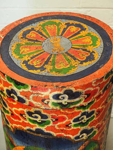 Painted Tibetan Thangka Container 4